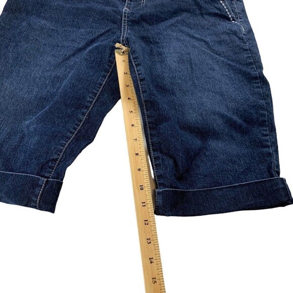 Duplex by Tyte Women's Denim Blue Jean Bermuda Shorts Size 12P​​​​ - Picture 8 of 9
